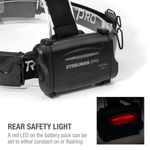 Thumbnail - 250 Lumen Motion Activated Slim Profile Multi Mode LED Headlamp 3xAA Battery Powered with Rear Safety Light - 61
