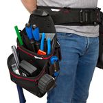 Thumbnail - 21 Compartment Work Belt Contractor Pouch with Hammer Loop - 71