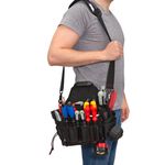 Thumbnail - 26 Compartment Work Belt Electrician Pouch with Tape Chain - 81