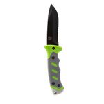 Thumbnail - Outdoor Survival Knife with Fixed 4 5 Inch Partially Serrated 420 Stainless Blade with Sheath - 01