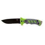 Thumbnail - Outdoor Survival Knife with Fixed 4 5 Inch Partially Serrated 420 Stainless Blade with Sheath - 31