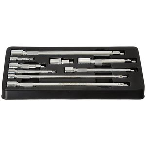 1 4 3 8 and 1 2 Inch Drive Magnetic Extension Bar Set 9 Piece