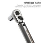 Thumbnail - 1 4 Inch Drive Adjustable Torque Wrench 30 150 Inch Pounds - 41