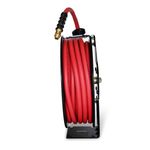Thumbnail - Enclosed Spring Pneumatic Hose Reel with 50 Foot 1 2 Inch ID Rubber Hose - 41