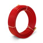 Thumbnail - 35 Foot 3 8 Inch ID PVC Air Hose with 3 8 Inch NPT Brass Fittings - 01