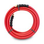 Thumbnail - 30 Foot x 3 8 Inch Rubber Air Hose with 1 4 inch Male NPT Brass Fittings - 21