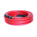 Thumbnail - 35 Foot x 3 8 Inch Rubber Air Hose with 1 4 inch Male NPT Brass Fittings - 11