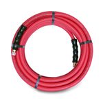 Thumbnail - 35 Foot x 3 8 Inch Rubber Air Hose with 1 4 inch Male NPT Brass Fittings - 21