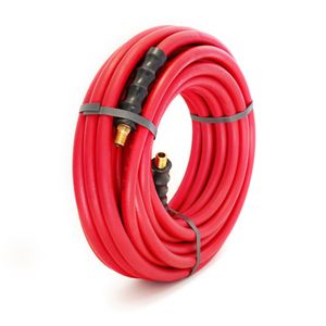 50-Foot x 3/8-Inch Rubber Air Hose with 1/4-inch Male NPT Brass Fittings