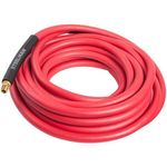 Thumbnail - 50 Foot x 3 8 Inch Rubber Air Hose with 1 4 inch Male NPT Brass Fittings - 01