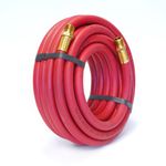 Thumbnail - 30 Foot x 3 8 Inch Rubber Air Hose with 3 8 inch NPT Fittings - 01
