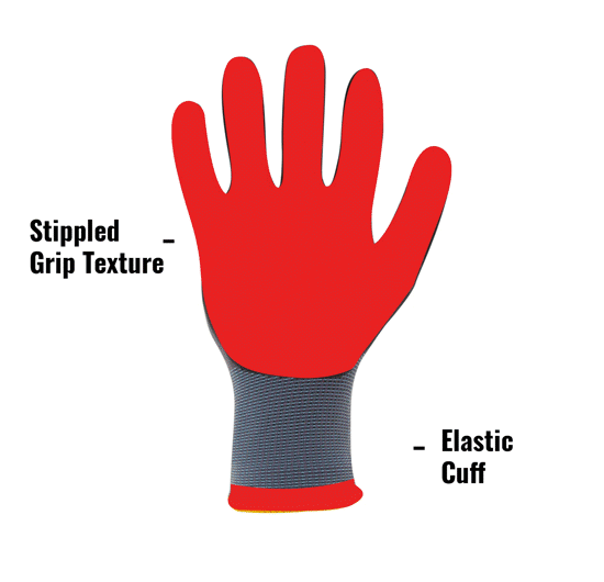 Excellent Dexterity.Nitrile Foam Palm