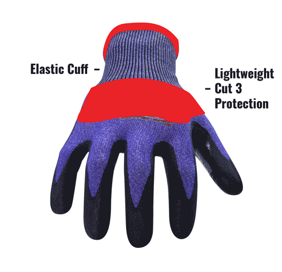 Lightweight Protection.Elastic Cuff