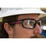 Thumbnail - Premium Anti Fog Clear Lens Safety Glasses with Removeable Headband in Black and Red - 31