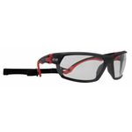 Thumbnail - Premium Anti Fog Clear Lens Safety Glasses with Removeable Headband in Black and Red - 21