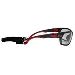Thumbnail - Premium Anti Fog Clear Lens Safety Glasses with Removeable Headband in Black and Red - 11