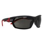 Thumbnail - Premium Anti Fog Smoke Grey Tinted Lens Safety Glasses with Removeable Headband in Black and Red - 21