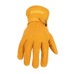 Thumbnail - Classic Leather Driver Work Glove with Adjustable Wrist Strap - 01