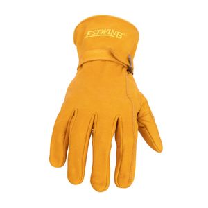 Classic Leather Driver Work Glove with Adjustable Wrist Strap