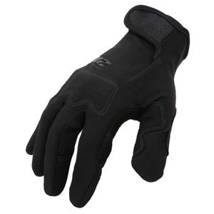 GSA Compliant Fire Resistant Premium Leather Operator Gloves in Black
