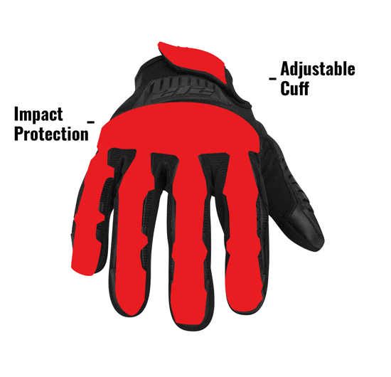Impact Protection.Adjustable Cuff