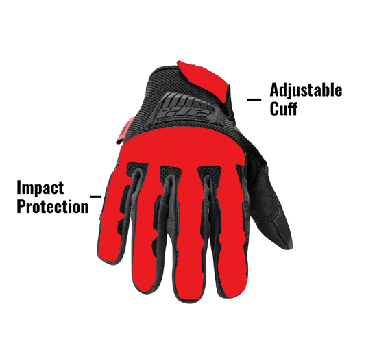 Impact Protection.Adjustable Cuff