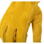 Thumbnail - Leather Driver Work Gloves Golden Brown - 31