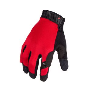 Silicone Grip Touch Screen Mechanic Gloves in Red