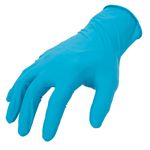 Thumbnail - 8mil Disposable Blue Nitrile Gloves Latex Free 100 Pack - 01