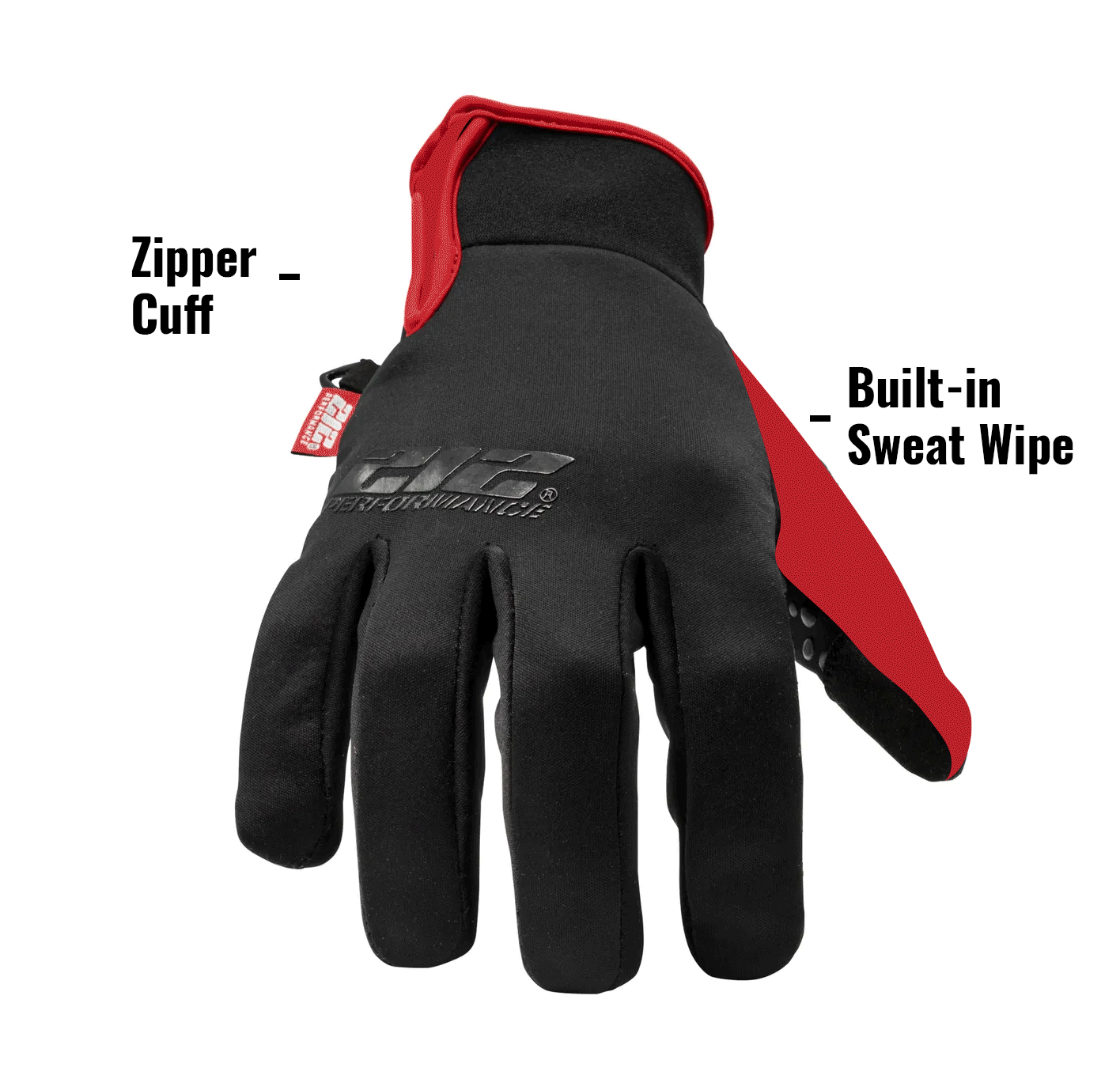 Zipper Cuff.Built-in Sweat Wipe