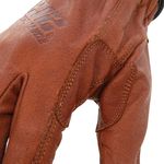 Thumbnail - Waterproof Fleece Lined Buffalo Leather Driver Winter Work Glove with Rib Knit Cuff - 31