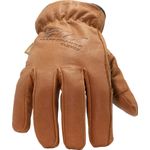 Thumbnail - Fleece Lined Buffalo Leather Driver Winter Work Gloves - 11