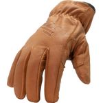 Thumbnail - Fleece Lined A3 Cut Resistant Buffalo Leather Driver Winter Work Gloves - 01