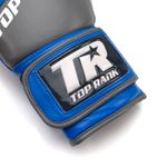 Thumbnail - Champion Grade A Leather Training Boxing Glove in Gray and Blue - 41