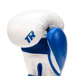 Thumbnail - Champion Grade A Leather Training Boxing Glove in White and Blue - 51