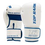 Thumbnail - Contender Training Boxing Glove in White with Blue Trim - 01