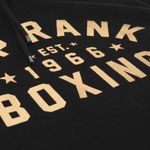 Thumbnail - Top Rank Boxing Est 1966 Hoodie Sweatshirt in Gold on Black - 11