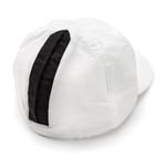 Thumbnail - Womens Top Rank Logo Sport Hat with Magnetic Pony Tail Closure in White Small Medium - 11