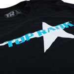 Thumbnail - Top Rank Boxing Star Tee in Blue and White on Black - 11